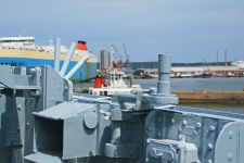 Detail On Deck Of Naval Cruiser