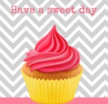 Free Online Card With Cupcake