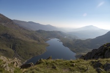 From Top Of Mountain In Snowdon