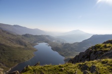 From Top Of Mountain In Snowdon