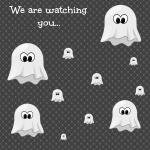 Halloween Ecard With Ghosts
