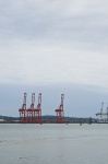 Harbour Cranes In The Distance