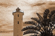 Historic Print Effect Of Lighthouse