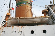 Lifeboat On Old Tug