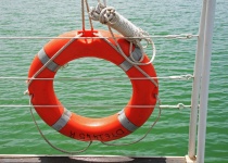Lifesaver Ring Against Vessel