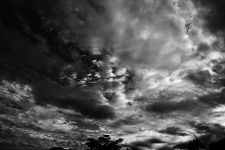 Low Key Black & White Sky And Cloud
