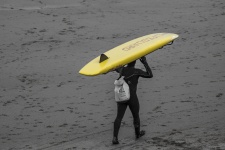 Surfer On The Beach