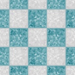 Teal Gray Checkerboard