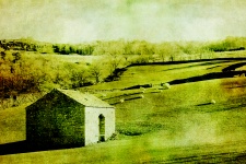 Vintage Barn In Landscape