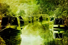 Vintage Boats On River