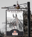 Vintage Pub Sign Black Horse