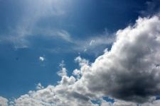 White Clouds And Blue Sky