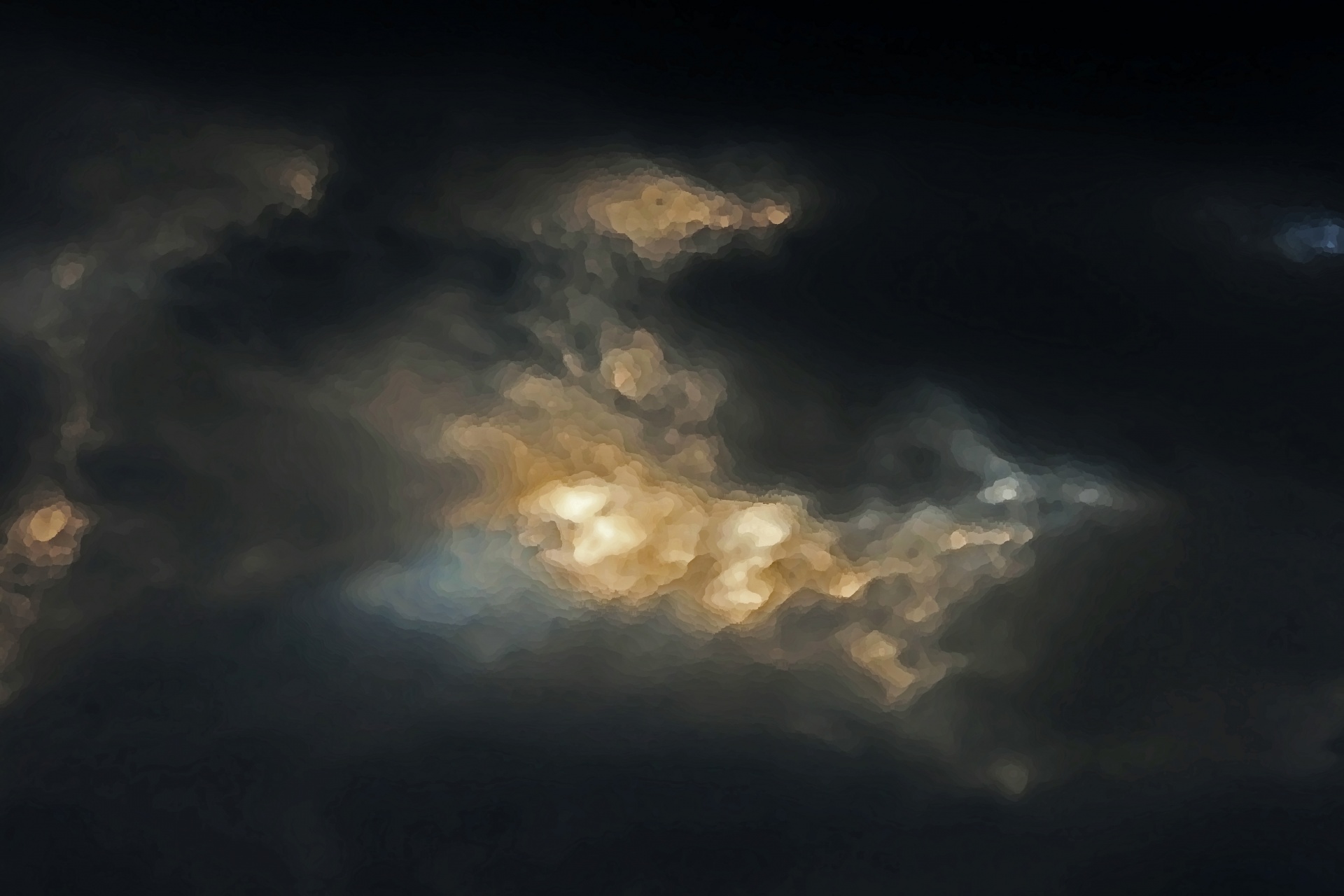 Artistic Effect Of Light In Cloud