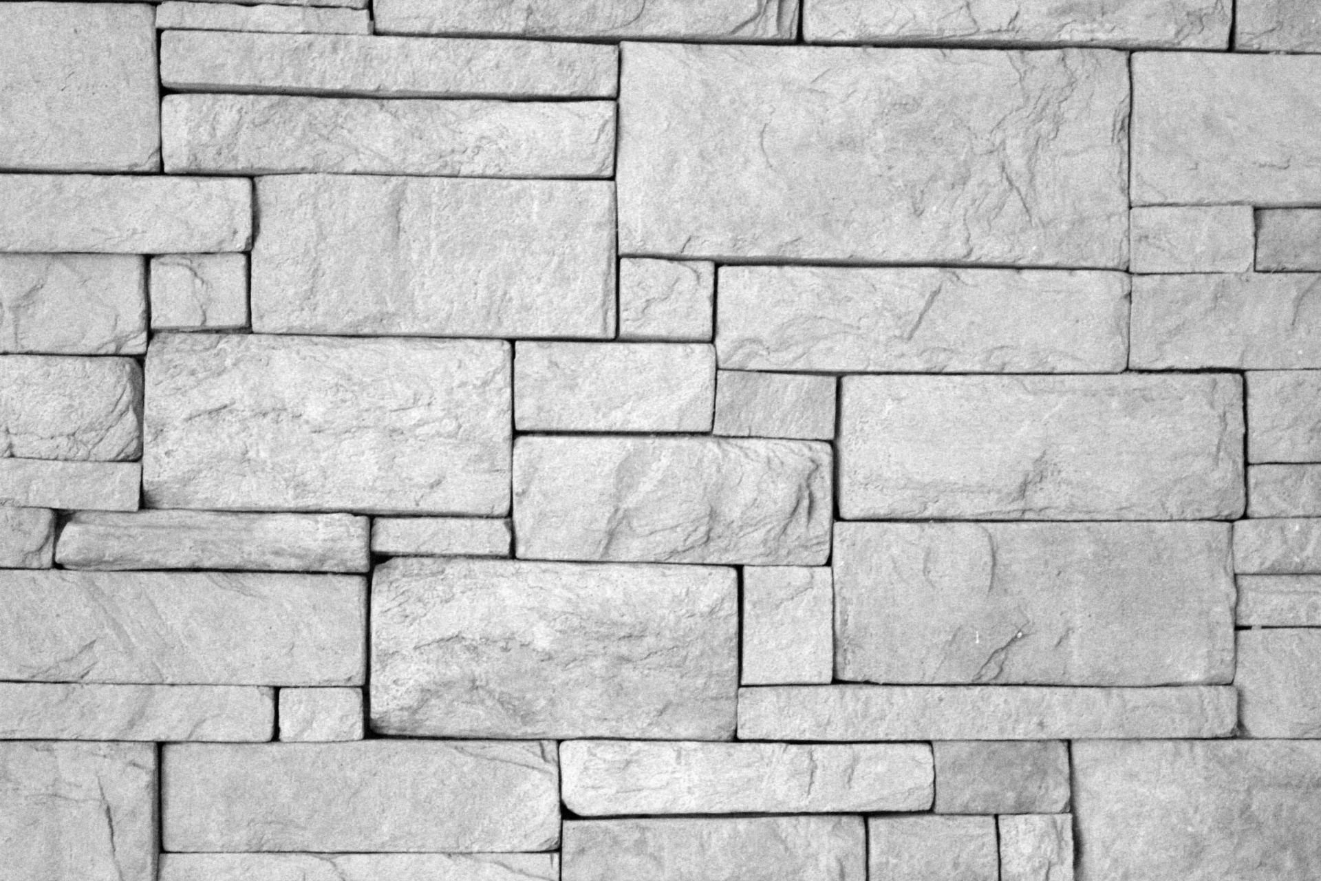 Black And White Brick Wall
