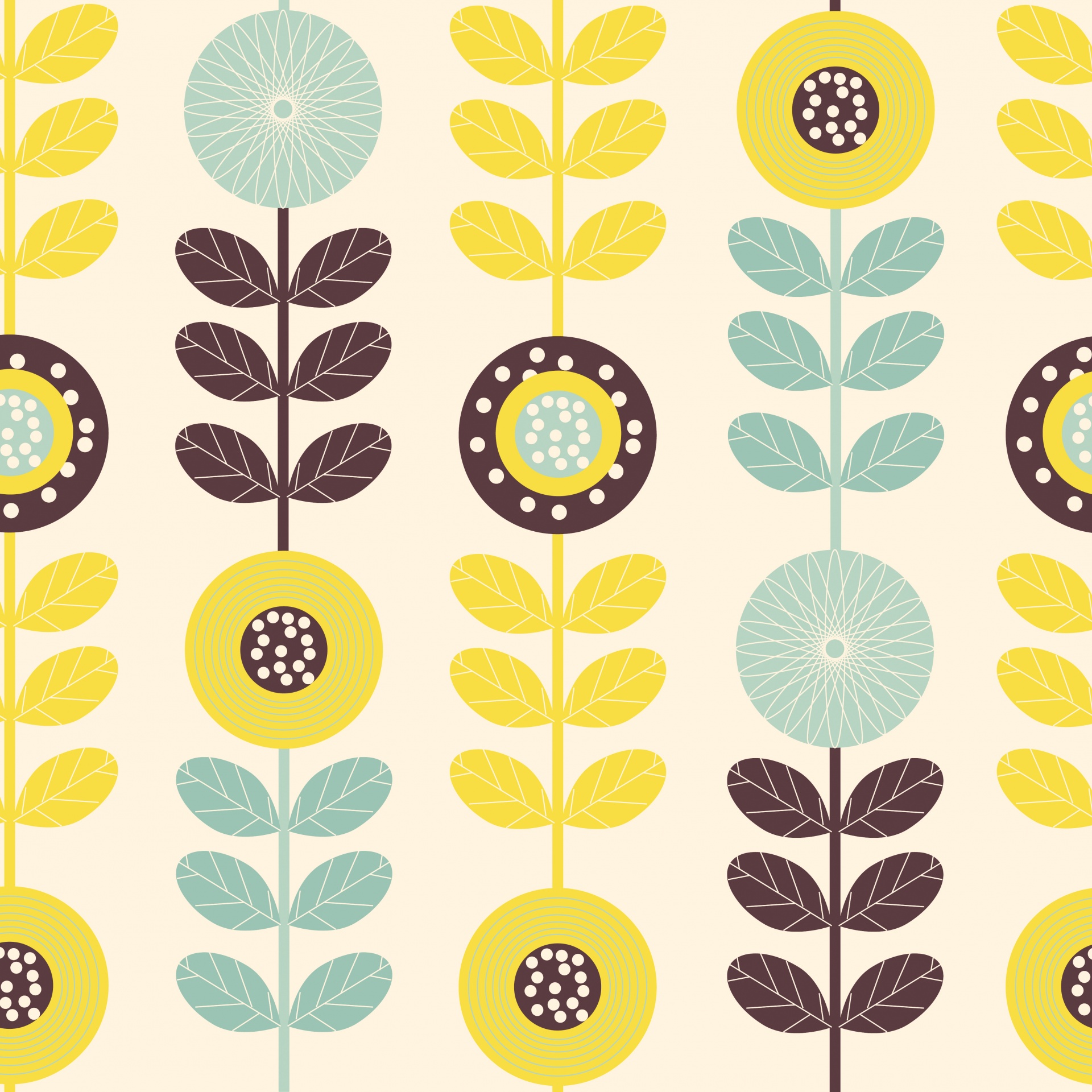 Floral Pattern Seamless Wallpaper