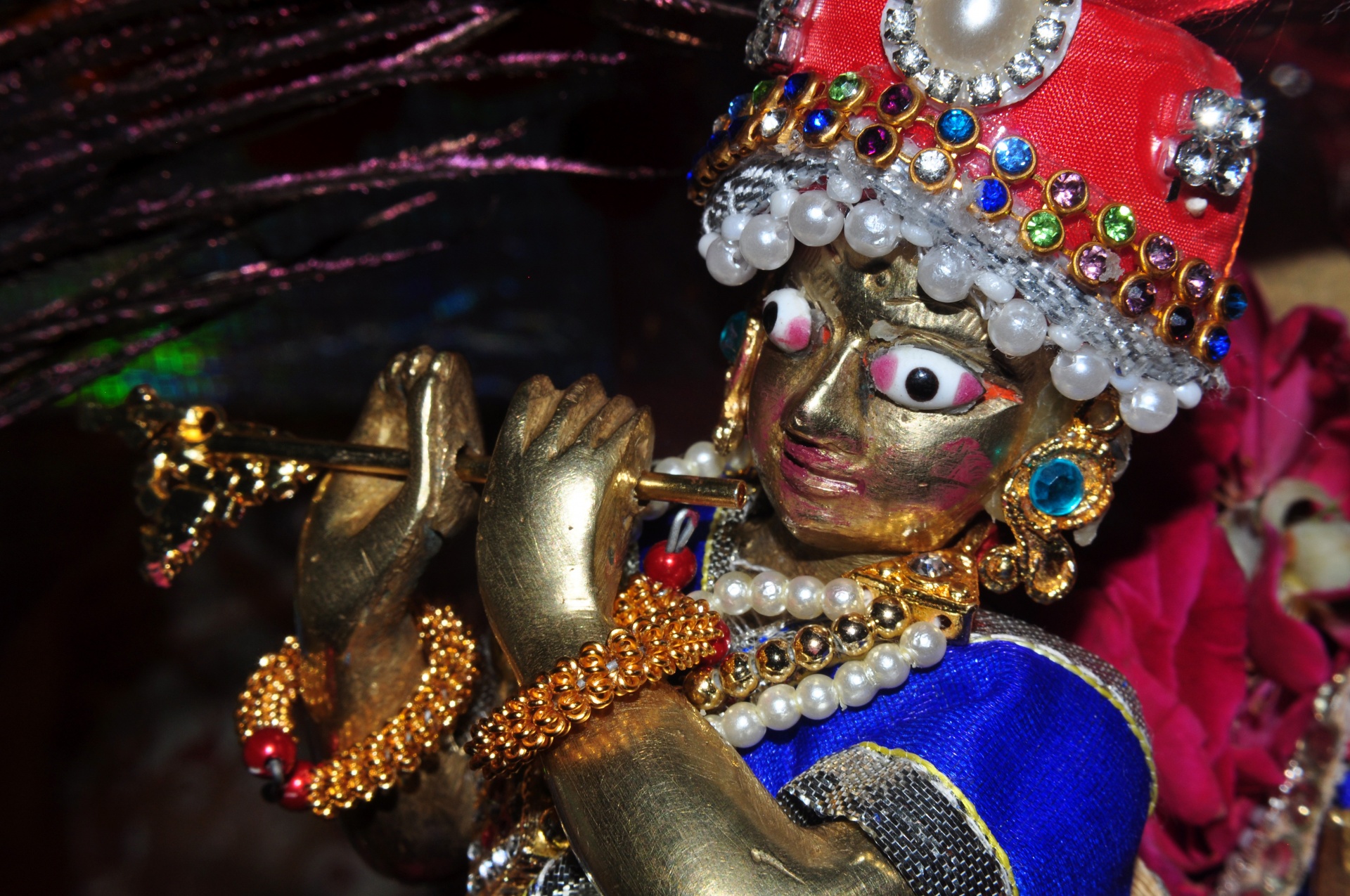 Beautifully decorated Lord Krishna on his birth day today