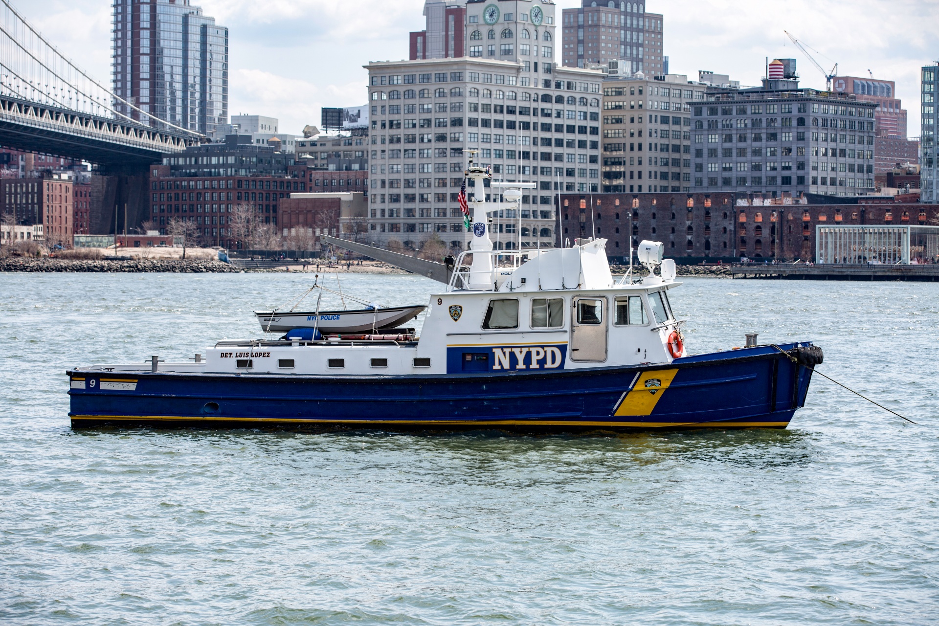 NYPD Boat On The East River NYC