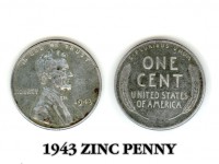 1943 Zinc Penny