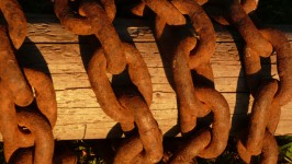 Chain On Wood
