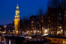 Church In Amsterdam At Night
