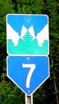Moose  Road Sign Yukon BC