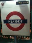 Neasden London Underground Sign