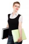 Office Woman With Glasses