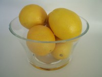 Oranges In Glass Bowl