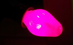 Pink Christmas Light Bulb