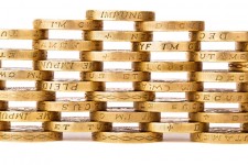 Stacked Golden Coins
