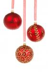 Three Red Baubles