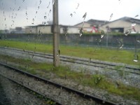 Train Journey On A Rainy Day