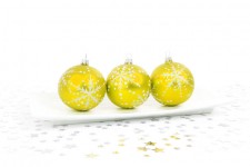 Yellow Bauble Decoration