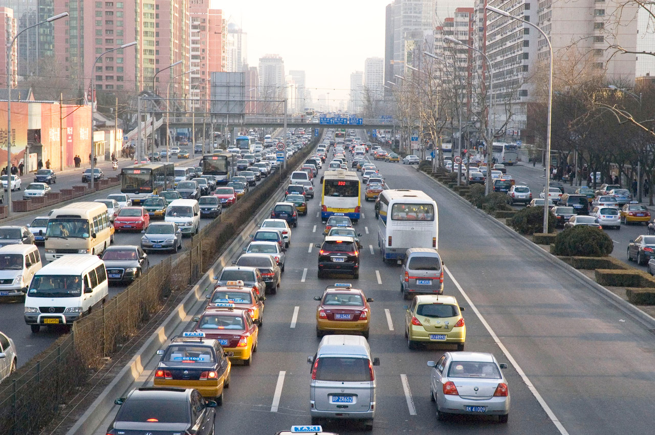 AM Rush Hour In Beijing