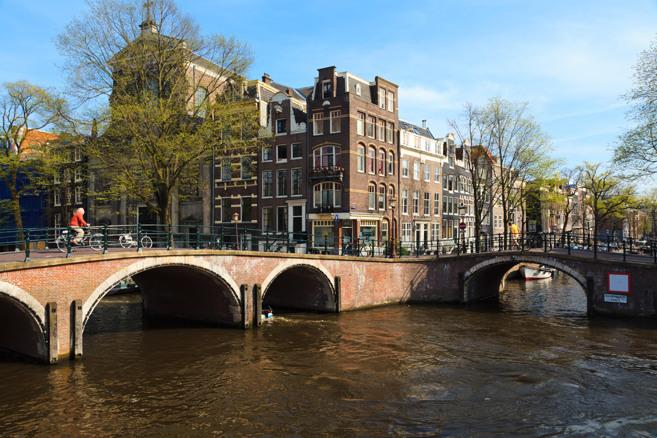 bridges over canals in Amsterdam