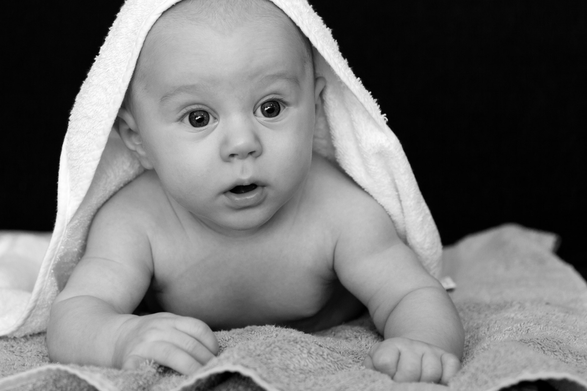 Baby Under The Towel