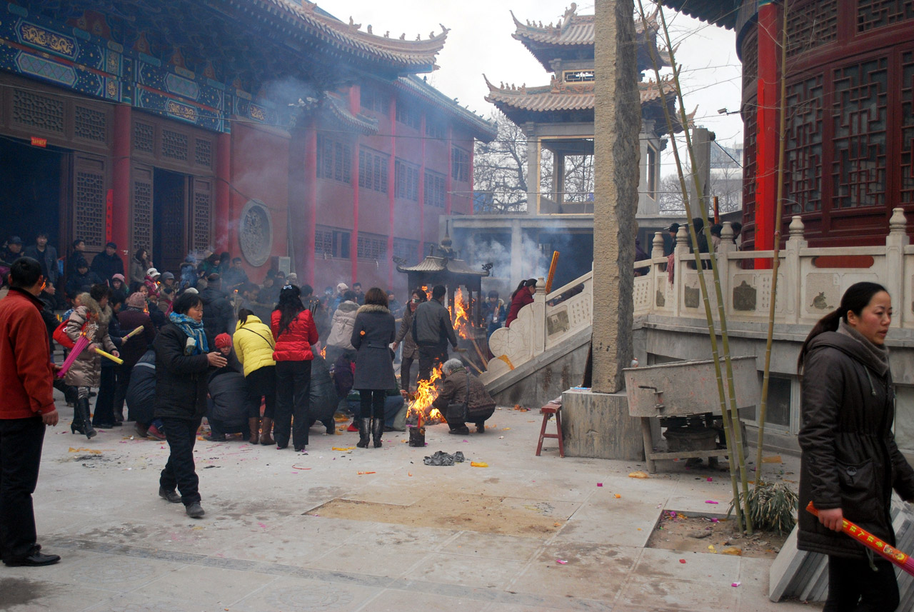 Buddhist temple in Kaifeng,Chinese new year day