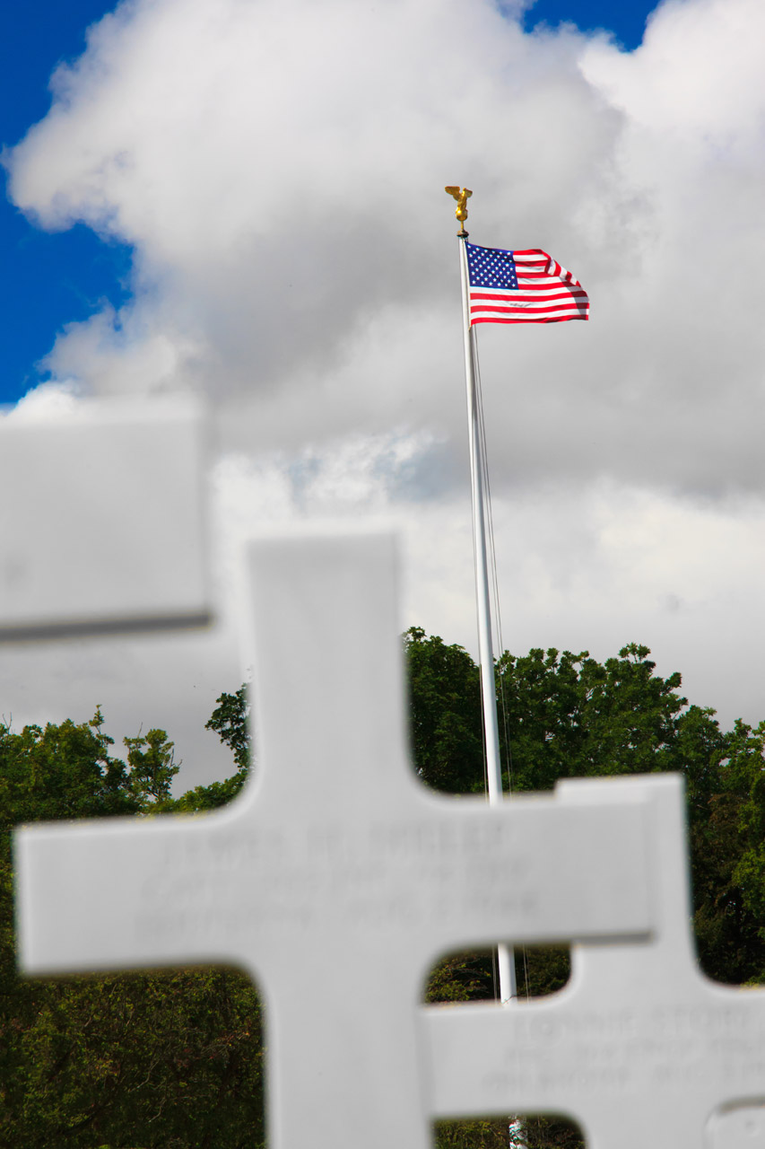 Cemetery And Flag