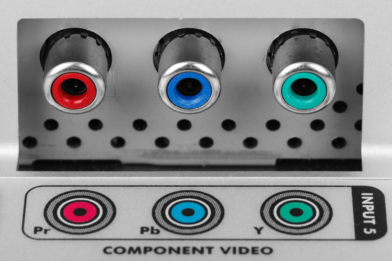 component video electrical connectors