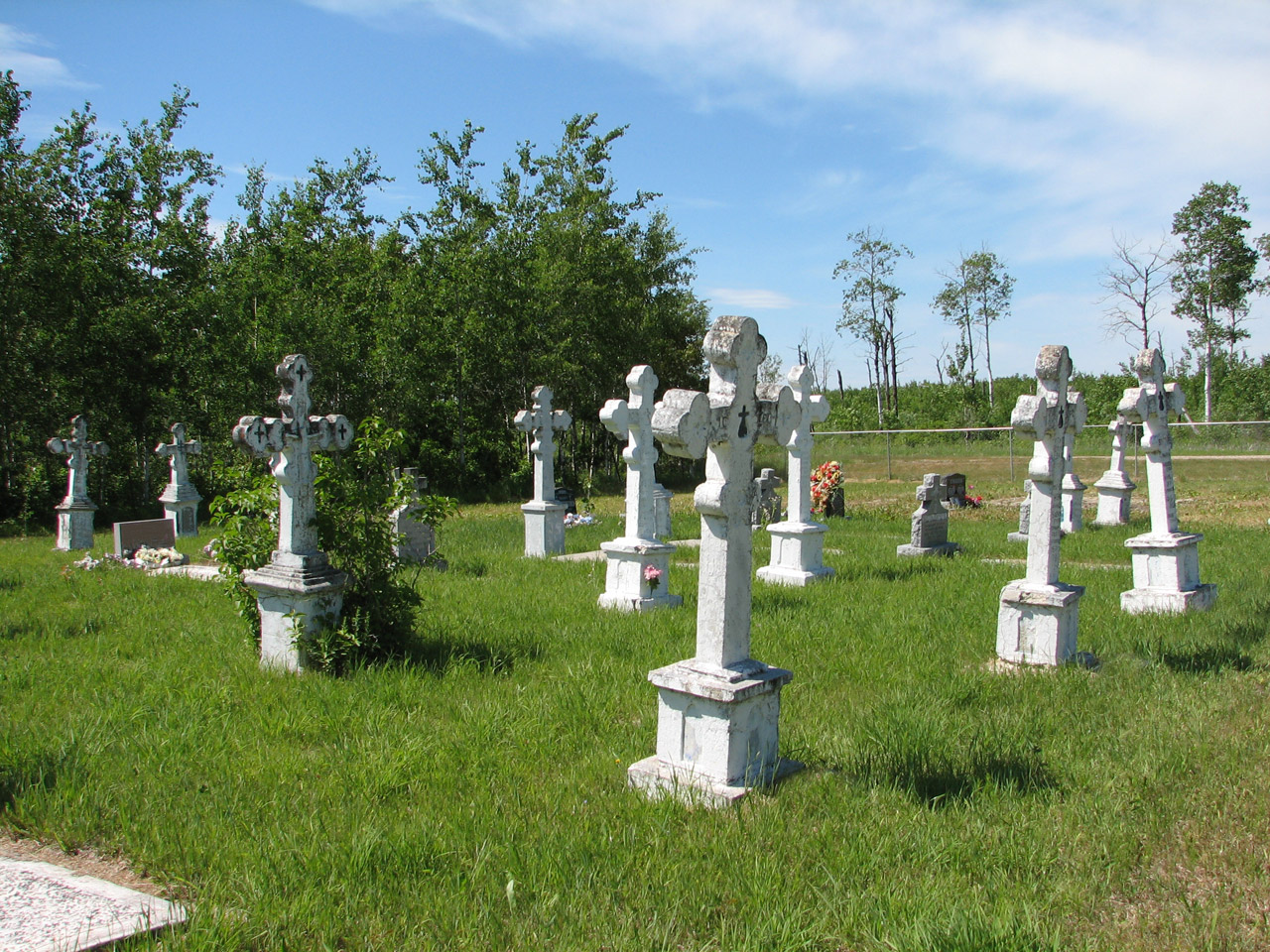 Beautiful rural graveyard cemetary
