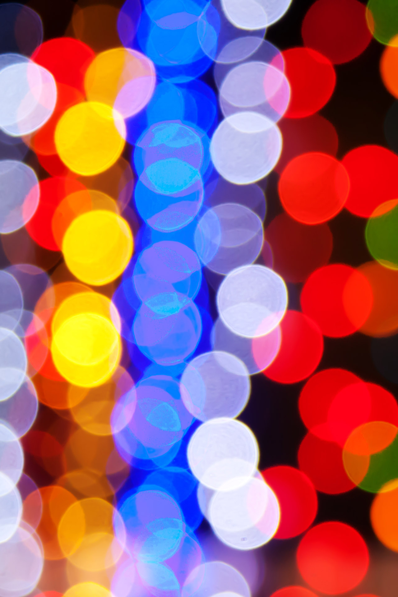 blurred colorful Christmas lights