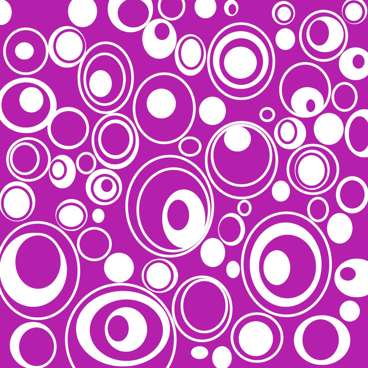 Geometric Purple Circles