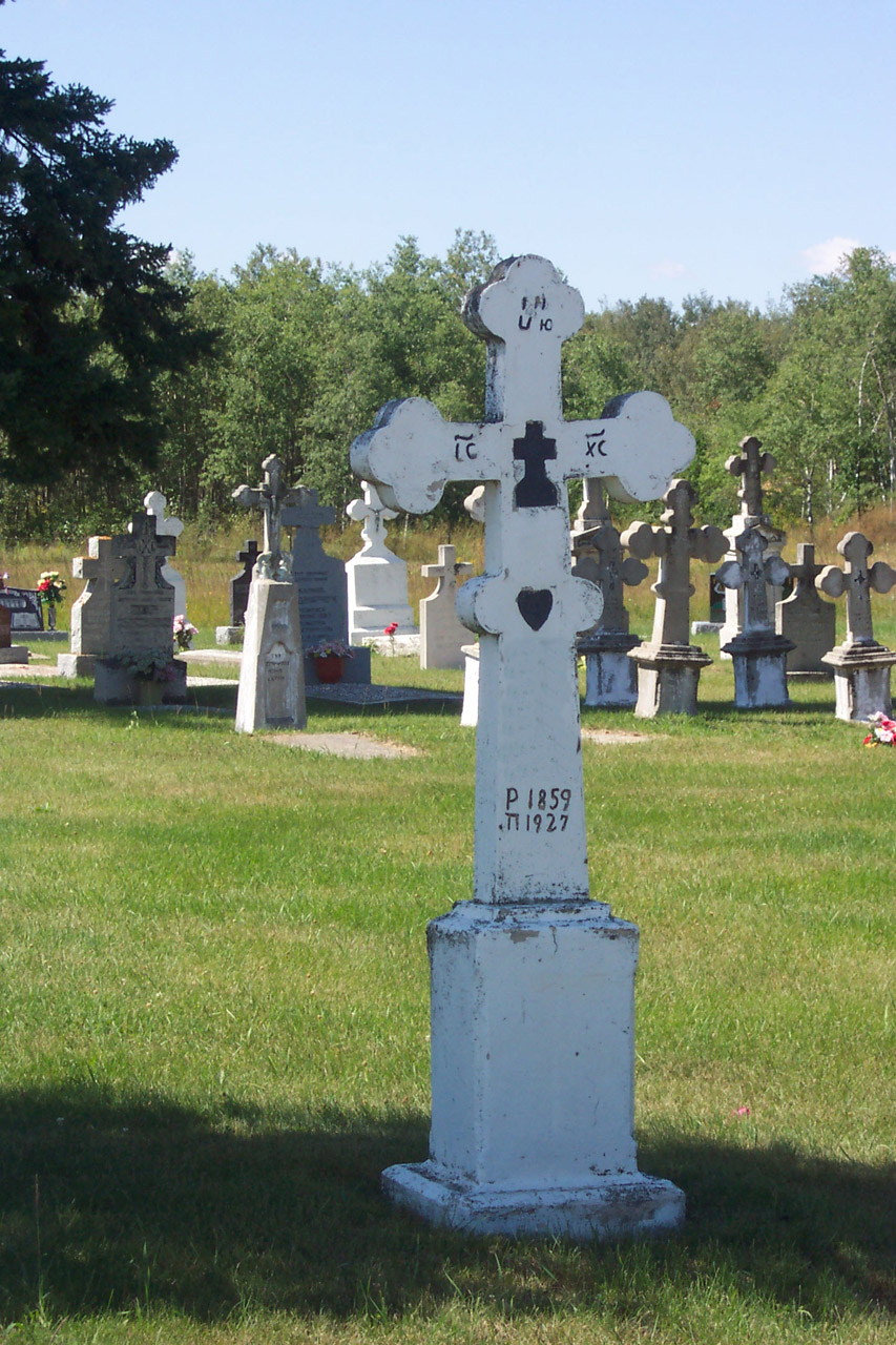 Head stone in a graveyard