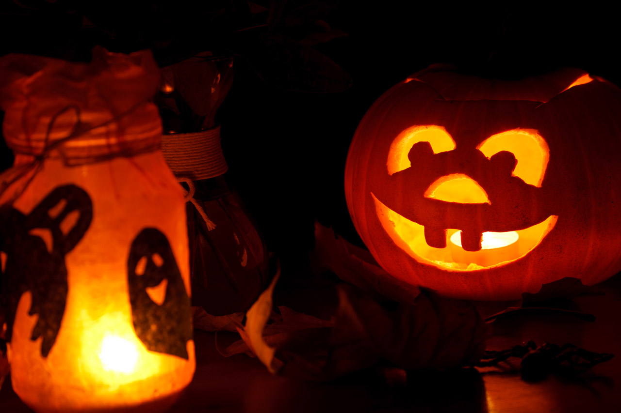 Halloween Pumpkin And Lights