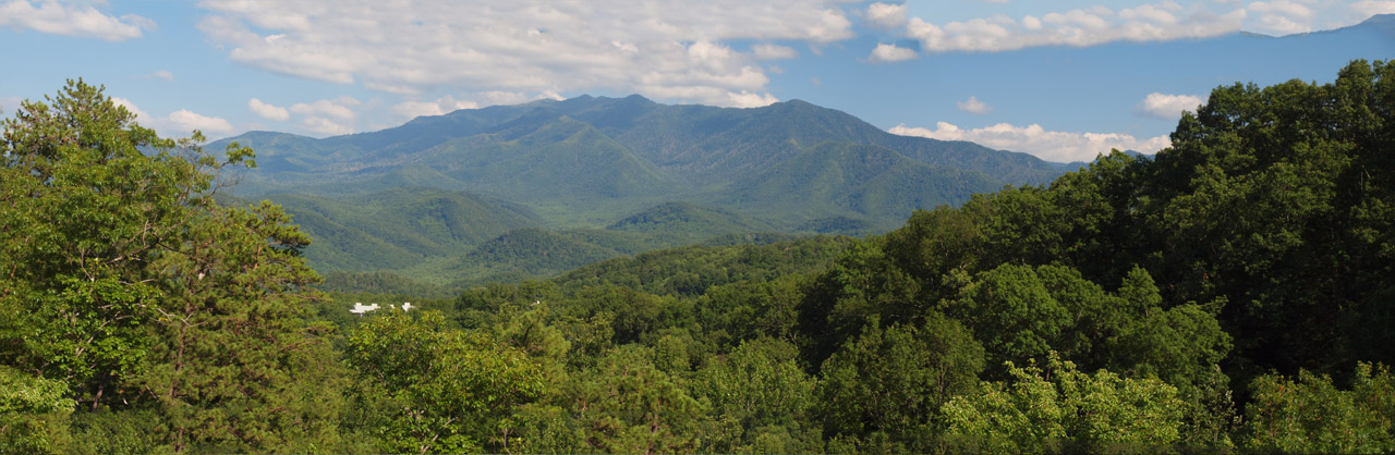 Panoramic view of Mt LeConte