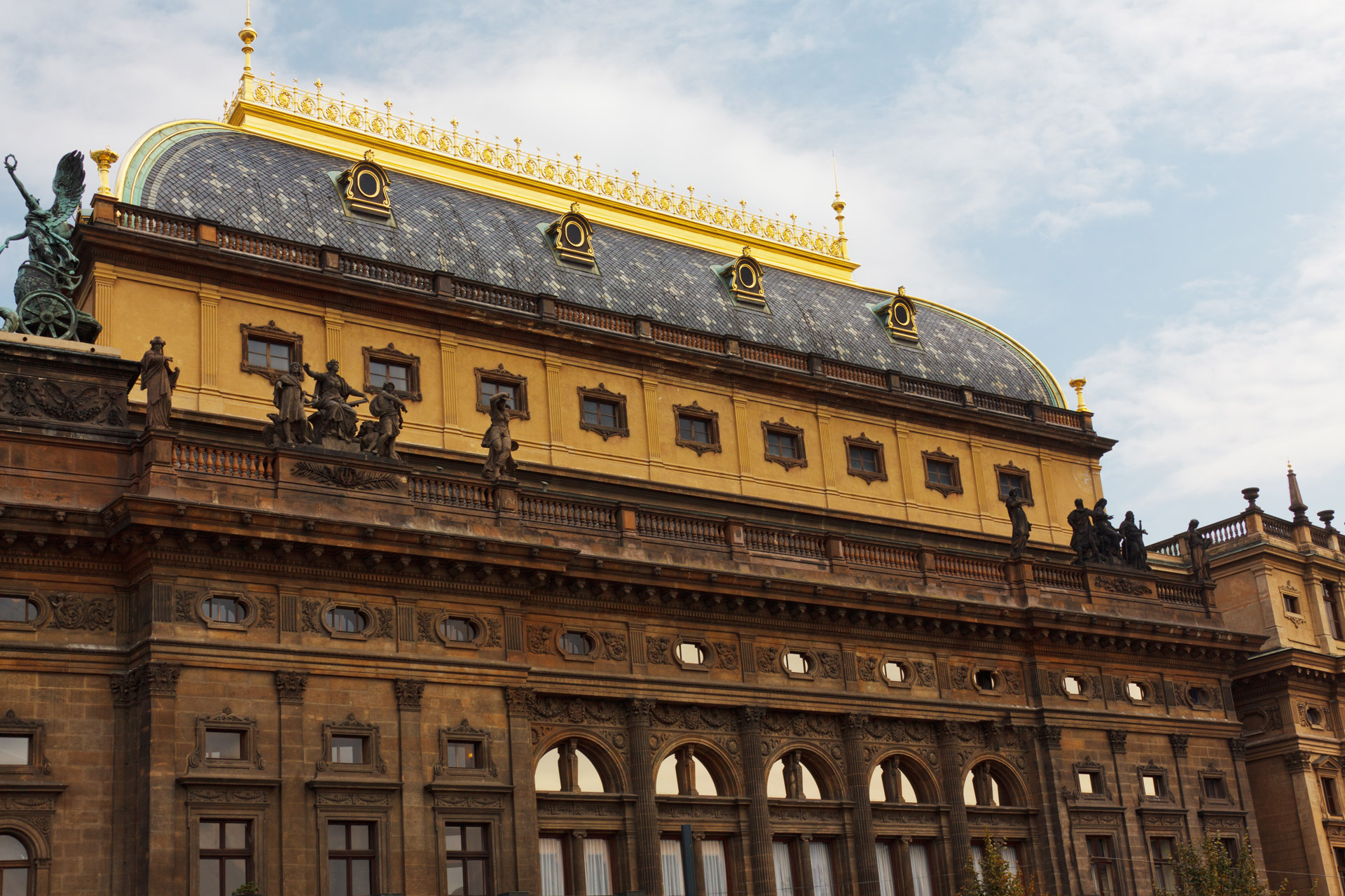 National Theatre building in Prague