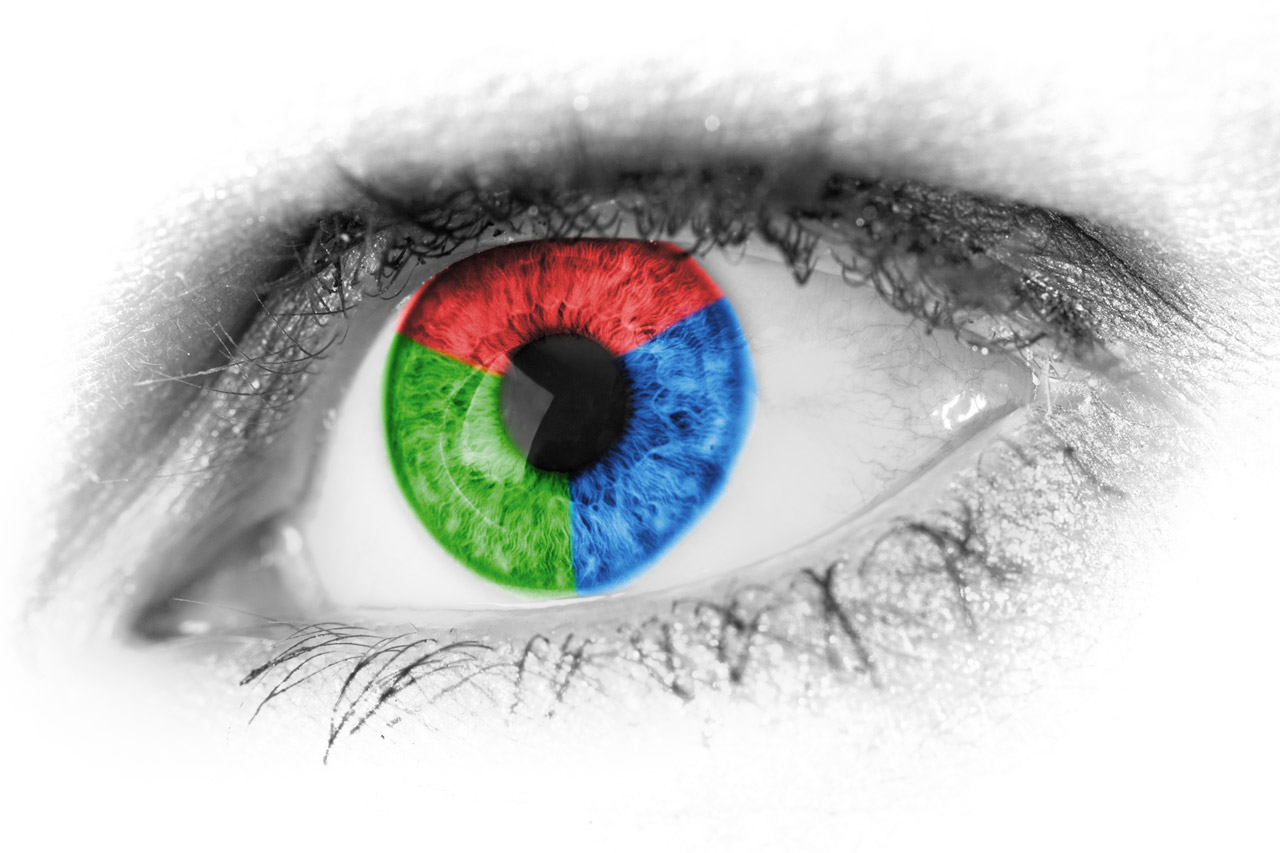 Red Green And Blue Eye