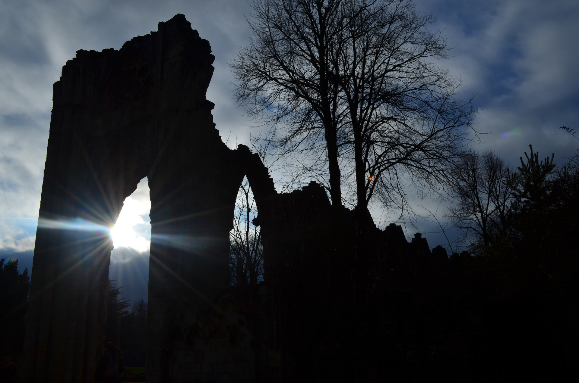 Ruins And The Setting Sun