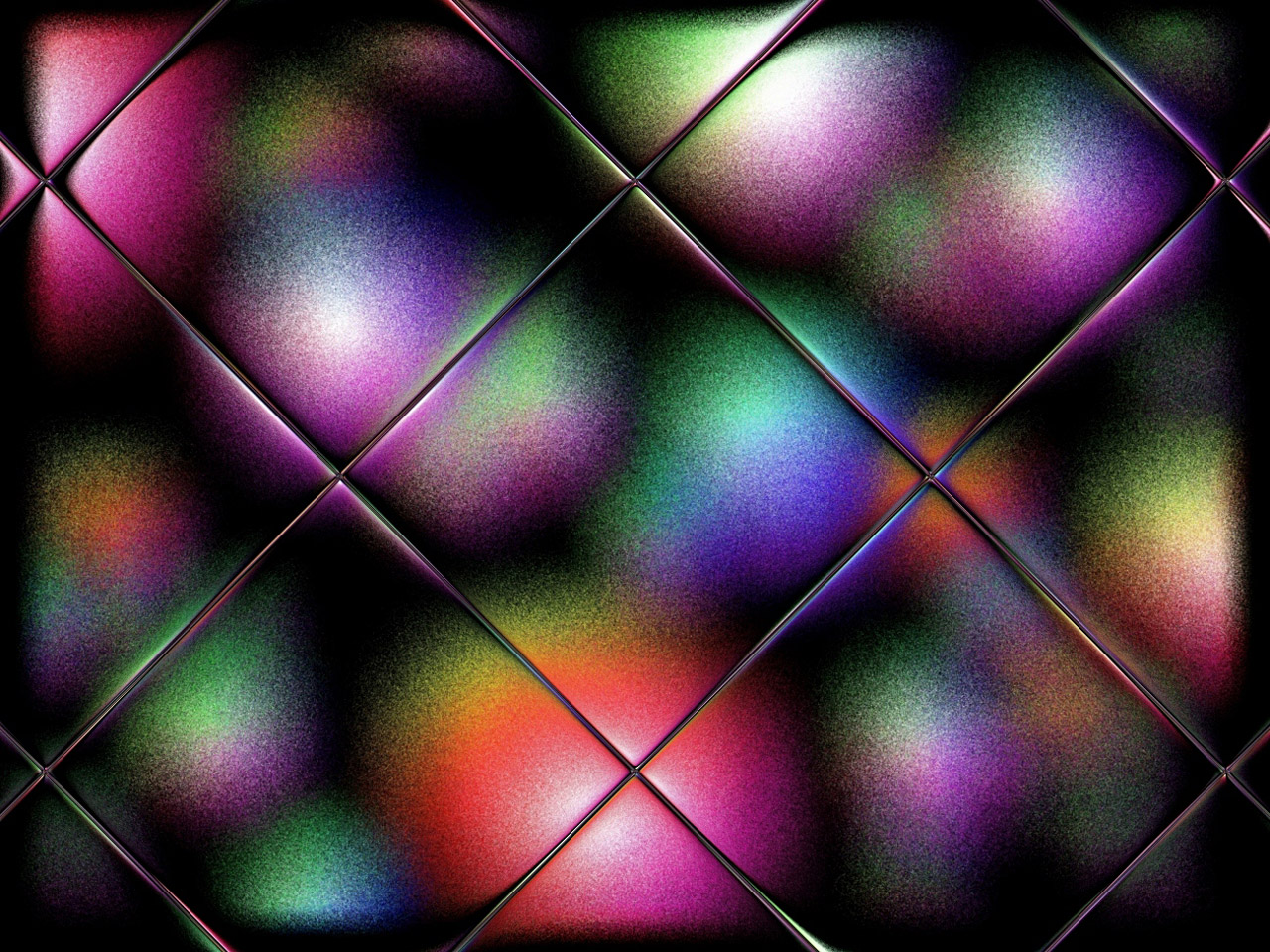 Soft balls in color behind glass tile