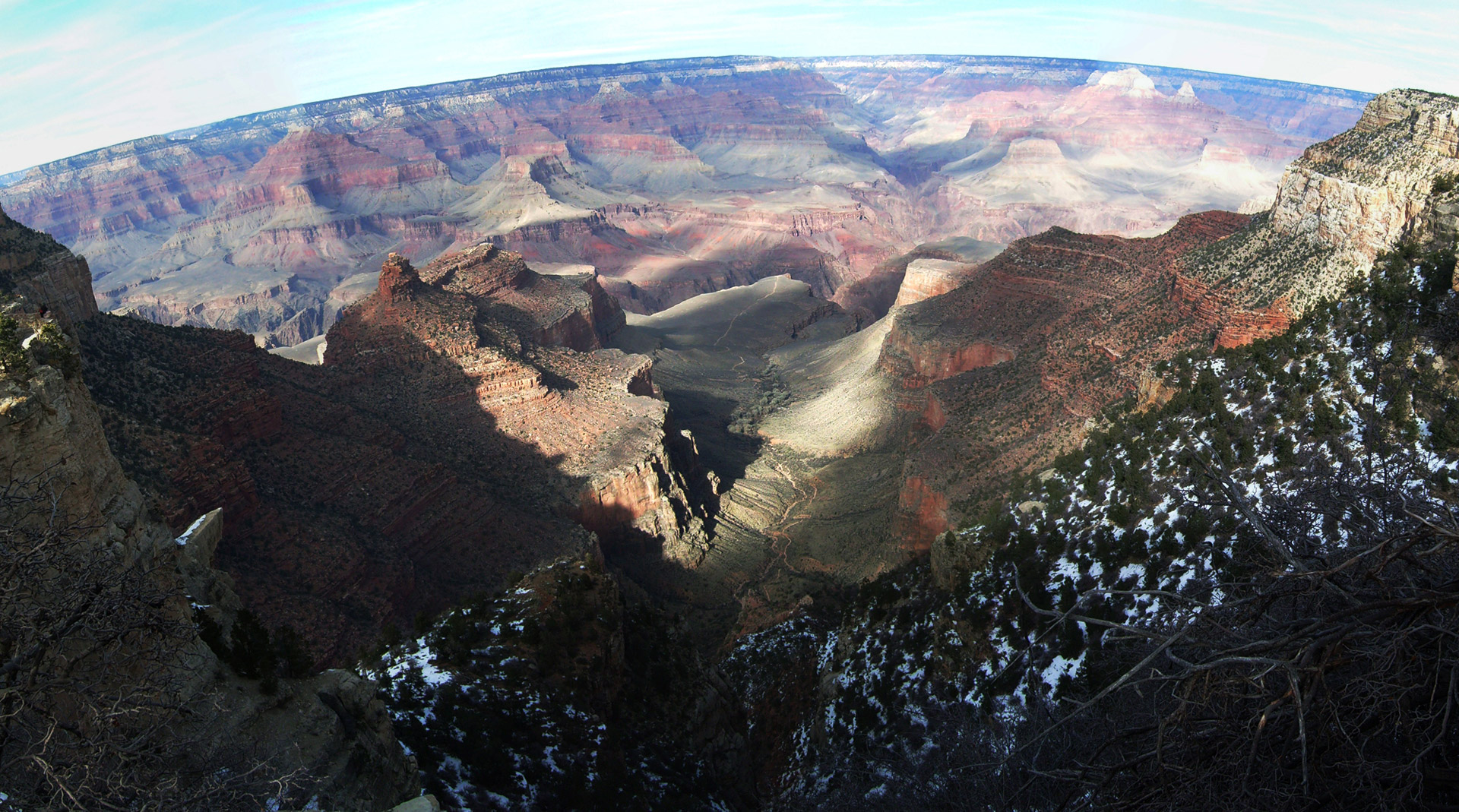 Panoramic scenery of the South Rim of Grand Canyon National Park, Arizona, USA